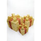 Waldern Yılbaşı Çam Ağacı Hediye Paketi Küçük Boy Gold 16*16*16 CM