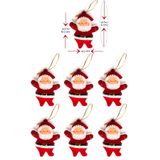 Waldern Yılbaşı Çam Ağacı Süsü Noel Baba 6'lı 6,5cm