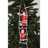 Waldern Yılbaşı Süsü Merdivenli 2li Noel Baba 65cm Çok Renkli