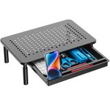 WALI Depolamalı Çift Monitör Standı, Masa Monitörü Yükseltici 3 Yüksekliği Ayarlanabilir, Hava Akışı Havalandırmalı Dizüstü Bilgisayar Yükselticisi, Bilgisayar, Dizüstü Bilgisayar, Dizüstü Bilgisayar,