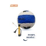 Walke 5 Numara Futbol Topu Pompa Hediyeli Mavi