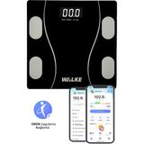 Walke Premium Akıllı Baskül Siyah LCD Ekranlı 180 Kg Taşıma Kapasitesi ile Otomatik Sıfırlama