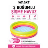 Walke Splash 3 Boğumlu Şişme Çocuk Havuzu 102x25 cm
