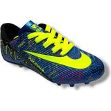 Walked 037-26 Erkek Çocuk Halı Saha Çivili Krampon Mavi Sarı 31-35