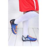 Walked 401 Mavi Turuncu Erkek Krampon Futbol Spor Ayakkabı