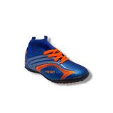 Walked 435-25 Çocuk Çoraplı Halı Saha Krampon Mavi Turuncu 31-35