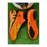 Walked Boğaz Bilekli Erkek Çocuk Dişsiz Çivisiz HalıSaha Krampon Turuncu Futbol Spor Ayakkabı