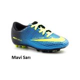 Walked Erkek Çocuk Mavi Krampon Çim Futbol Ayakkabı
