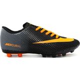Walked Futbol Ayakkabısı Siyah Turuncu Renk Yetişkin Erkekler İçin Hafif ve Rahat Tasarım