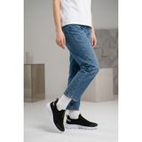 Walkenzo 082 Hafif Rahat Taban Günlük Unisex Spor Ayakkabı - Siyah - Beyaz