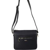 Walkenzo 2808 Kadın 3 Bölmeli Günlük Omuz Çantası - STANDART - Siyah