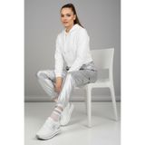 Walkenzo 2927 Kadın Anatomik Rahat Taban Sneakers Spor Ayakkabı Beyaz