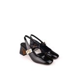 Walkenzo 3002 Kadın 6 Cm Topuklu Rugan Ayakkabı