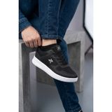 Walkenzo 4027 Erkek Hafif Rahat Taban Günlük Yürüyüş Spor Ayakkabı - Siyah - Beyaz