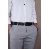 Walkenzo 4402 Erkek Kot & Kumaş Kemeri Siyah