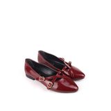 Walkenzo 4710 Rahat Taban Kadın Babet Ayakkabı Bordo