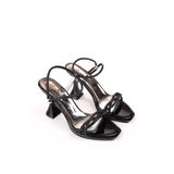 Walkenzo 4748 Kadın 9 Cm Topuk Taşlı Abiye Sandalet