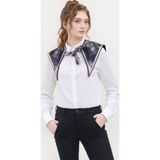 Walkenzo 4864 Şık Desenli Bağlamalı Modern Kadın Omuz Şalı