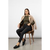 Walkenzo 4944 Kadın Ortopedik Rahat Taban Günlük Ayakkabı Siyah