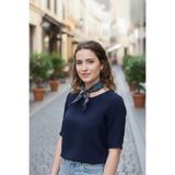 Walkenzo Çiçek Desenli Özel Tasarım Çanta Bileklik Saç Çok Amaçlı Kadın Fular