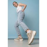 Walkenzo - Flet Rahat Anatomik Yüksek Taban Kadın Spor Ayakkabı - Bej