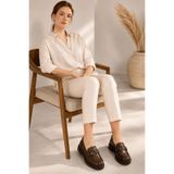 Walkenzo Fncy-819 Günlük Kadın Loafer Ayakkabı Kahve