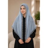 Walkenzo İğne Oyası El İşçiliği Gibi Mevlüt Örtüsü | Çeyizlik Namaz Başörtüsü Şal 70x150 cm
