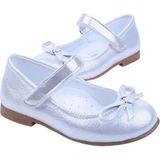 Walkenzo ORTAÇ-2079 Kız Bebek Balerin Rugan Babet Ayakkabı - Gümüş