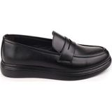 Walkenzo-Rsg 4576 Erkek Poli Taban Bağcıksız Günlük Ayakkabı - Siyah