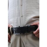 Walkenzo Smt-3986 Erkek Hakiki Deri Klasik Kot Kemeri