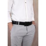 Walkenzo Smt-4411 Erkek Hakiki Deri Kot Kemeri Siyah