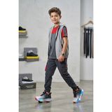 Walkenzo Wheel Akıllı Bağcıklı Işıklı Ortopedik Patenli Erkek Çocuk Spor Ayakkabı - Siyah - Beyaz