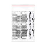 Walker Tape 1522 Clear Düz 1x3 inç 2.5x7.5 cm 36 Adet Protez Saç Bandı