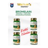 Walkers Bromelain yeşil çay, krom, curcumin, berberine, resveratrol. (4'LÜ)