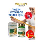 Walkers Bromelain yeşil çay, krom, curcumin, berberine, resveratrol.