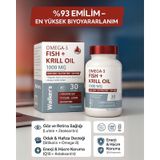 Walker's Vitamins Krill Oil Omega 3 Sitikolin Lutein Q10 içeren Vitamin
