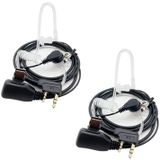 Walkie Talkies Kulaklık (2 Paket) Mic ile 2 Pin Gizli Hava Akustik Tüp Kulaklık Baofeng UV-5R BF-888S BF-F8HP Retevis H-777 Kenwood Pxton Puxin İki Yönlü Radyo