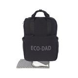 Walking Mum Eco Ekstra Büyük Boy Bebek Bakım Baba Çantası - Siyah