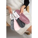WalkRox Pratik Kullanılabilir Çeyizlik Yumoş, Peluş Kadın Patik, (4 Lü Ekonomik Paket) 35/39uyumlu