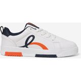 Walksmooth Kadın Beyaz Sneaker Günlük Spor Ayakkabı Hafif Rahat Ortopedik Taban - Beyaz-Lacivert