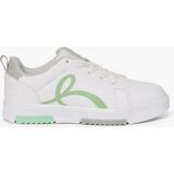 Walksmooth Kadın Beyaz Sneaker Günlük Spor Ayakkabı Hafif Rahat Ortopedik Taban - Beyaz-Yeşil