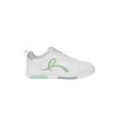 Walksmooth Unisex Beyaz Sneaker Kadın Erkek Günlük Spor Ayakkabı Hafıza Taban Rahat Yürüyüş Ayakkabısı (Beyaz-Yeşil, EU Ayakkabı Beden Sistemi, Yetişkin, Sayısal, Geniş, 36)