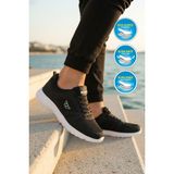 Walkway 020 Büyük Numara Siyah Beyaz Erkek Spor Ayakkabı - Siyah - Beyaz
