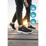 Walkway 020 G Siyah-Beyaz Unisex Spor Ayakkabı - Siyah - Beyaz