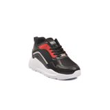 Walkway 051 G Unisex Spor Ayakkabı,Siyah Bordo 37