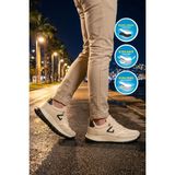 Walkway 2075 Ales M Bej-Lacivert Erkek Spor Ayakkabı