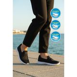 Walkway 575 G Siyah-Beyaz Kadın Günlük Ayakkabı - Siyah - Beyaz