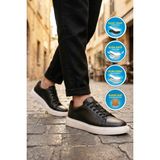 Walkway Ayakmod Premium 2516 M Büyük Numara Siyah Erkek Günlük Ayakkabı