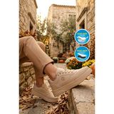 Walkway Bej Unisex Spor Ayakkabı BST-2081 G