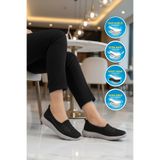 WALKWAY Bestof Bst-1009 G Siyah-Buz Kadın Hava Alabilir Günlük Esnek Rahat Ayakkabı
